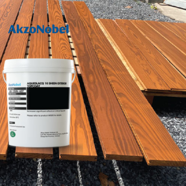 AquaSilk – Hệ thống sơn gỗ ngoài trời gốc nước chất lượng cao của Akzo Nobel